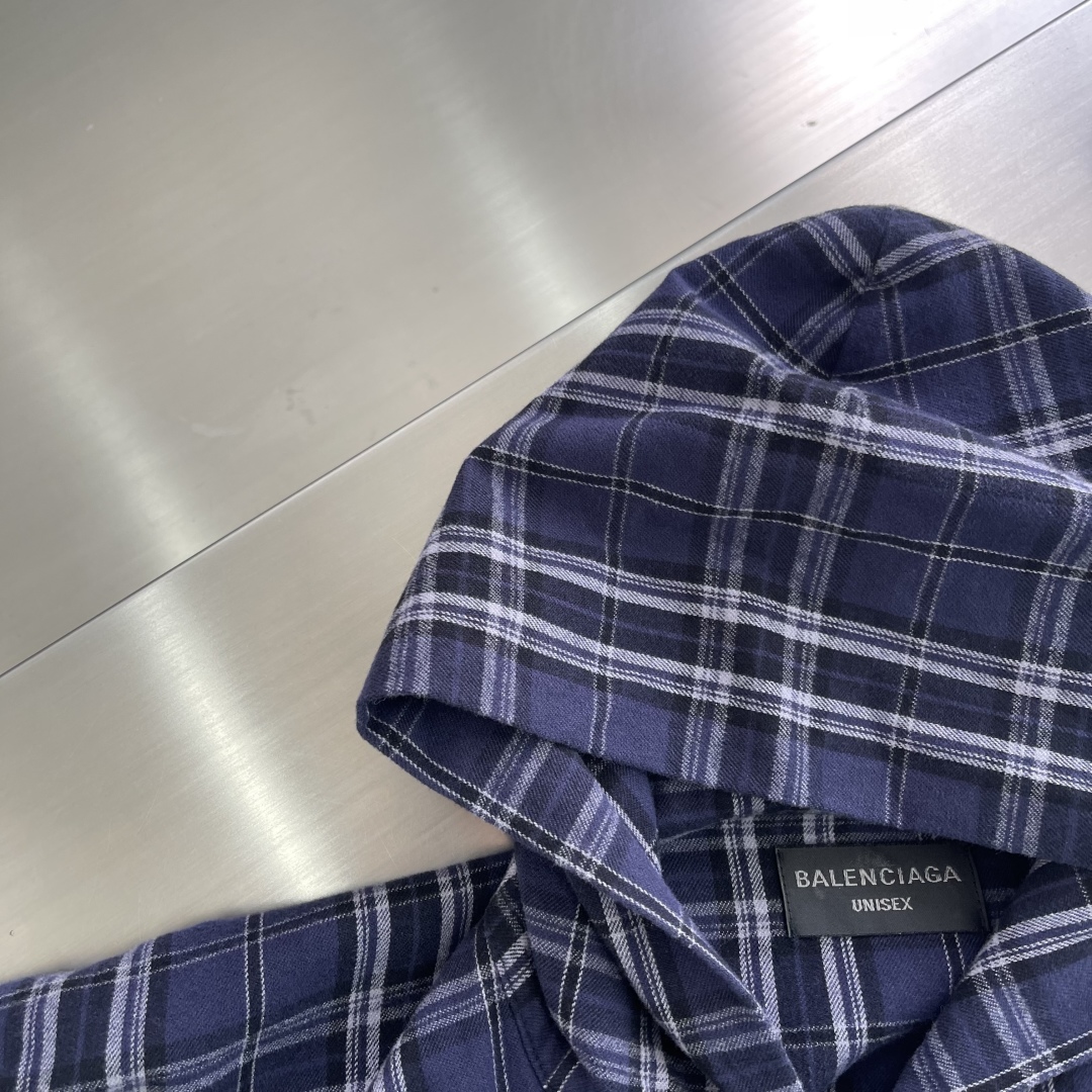 Balenciaga 2025 Plaid Zip-Up Hoodie - High-End Streetwear 3 cmp i1744627802132 8682 0 0