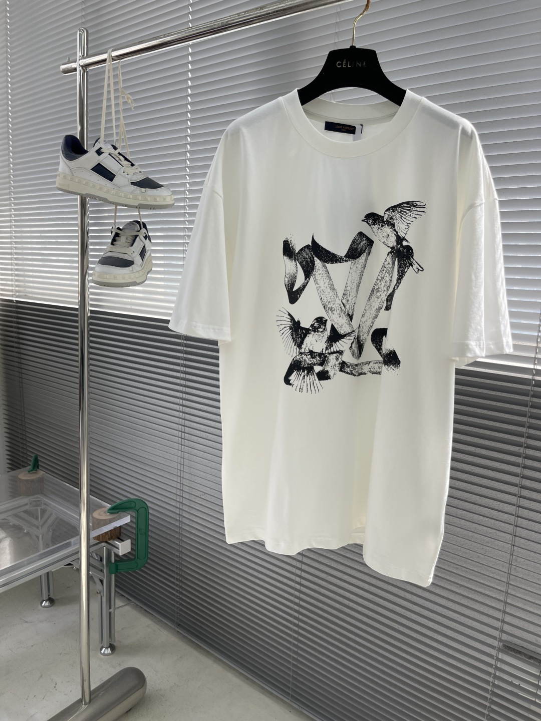 Louis Vuitton Animal Print Crew Neck Short Sleeve T-Shirt Relaxed Fit