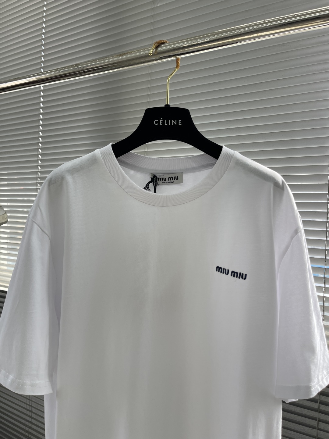 Miu Miu Embroidered Crew Neck Short Sleeve T-Shirt - Premium Cotton 2 cmp i1744628583898 3635 0 6