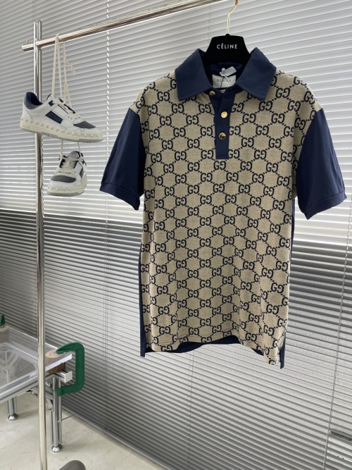 Gucci Men's Polo Shirt - GG Pattern, Short Sleeve, Comfortable & Stylish 1 Gucci Men's Polo Shirt - GG Pattern, Short Sleeve, Comfortable & Stylish