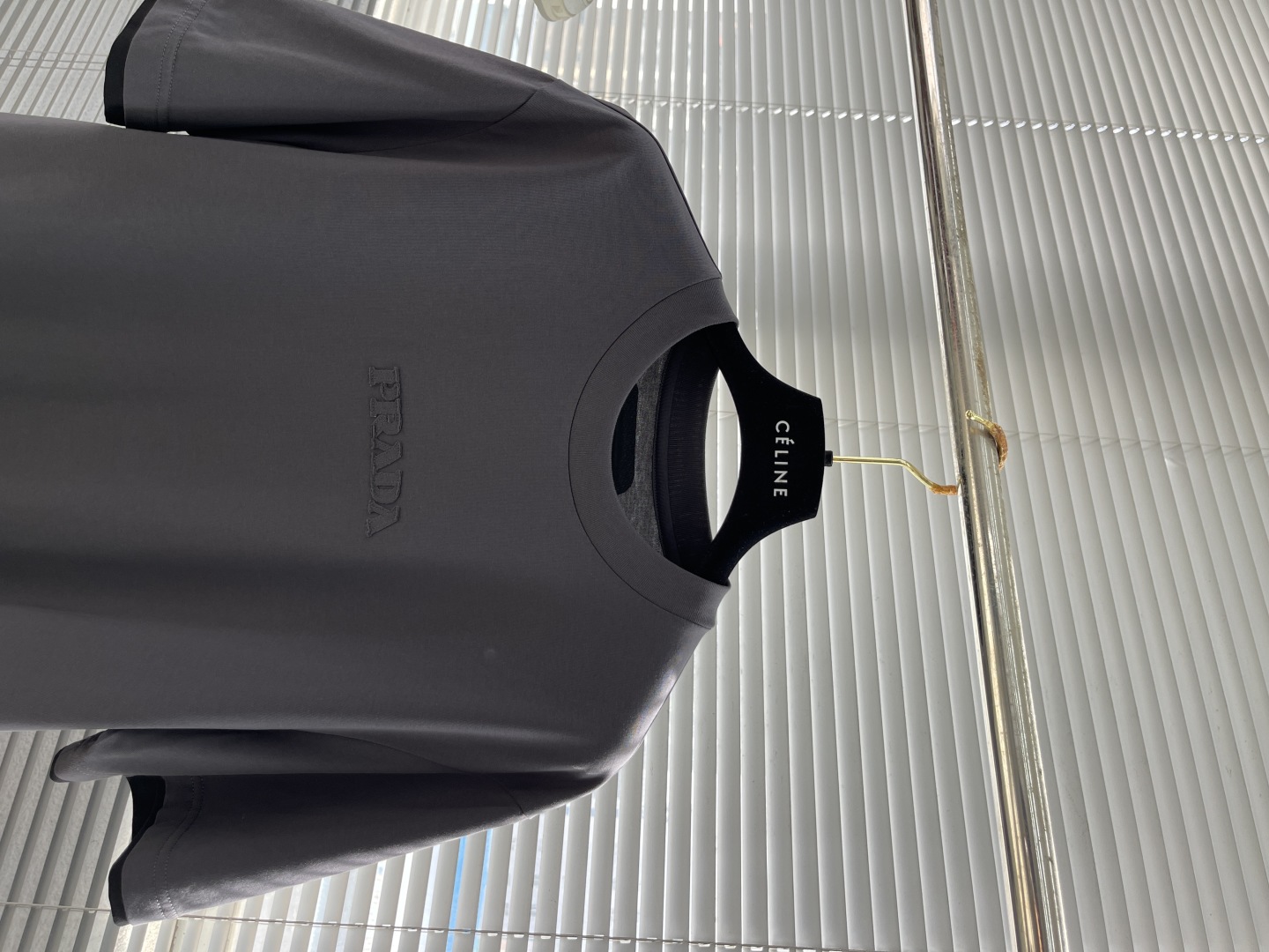 Prada Men's Gray Cotton-Blend T-Shirt with Embroidered Logo - Spring/Summer 2025 2 cmp i1744631700804 437 0 6