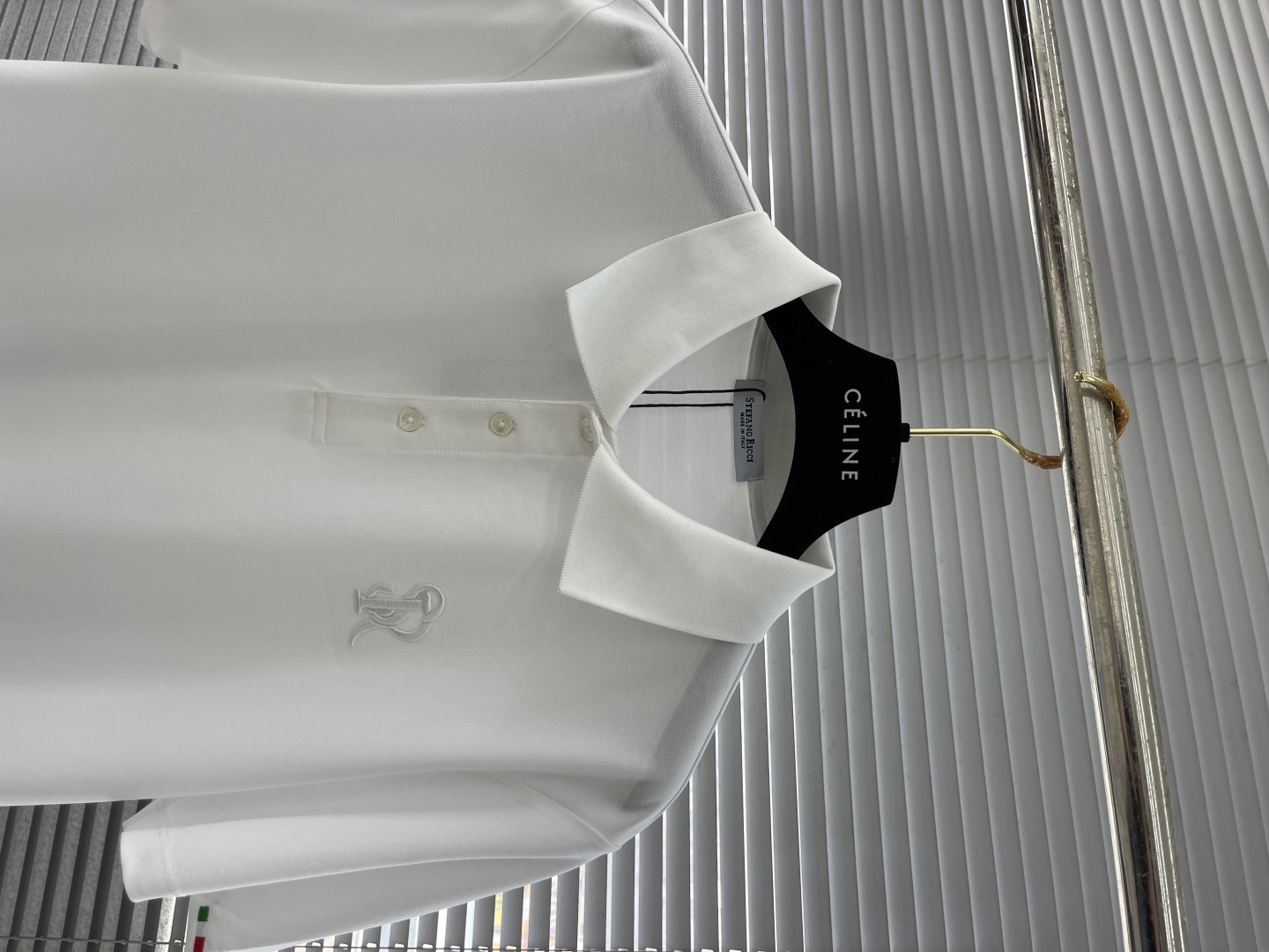 Stephen P220-SR Men's White Pima Cotton Short Sleeve Polo Shirt 2 cmp i1744632485573 4563 0 6
