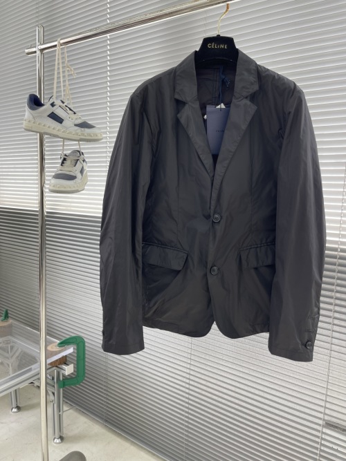 Prada Re-Nylon Single-Breasted Blazer - Classic Elegance, Innovative Design 1 Prada Re-Nylon Single-Breasted Blazer - Classic Elegance, Innovative Design