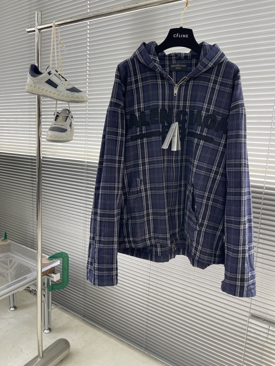 Balenciaga 2025 Plaid Zip-Up Hoodie - High-End Streetwear 1 cmp i1744633080479 4739 0 5