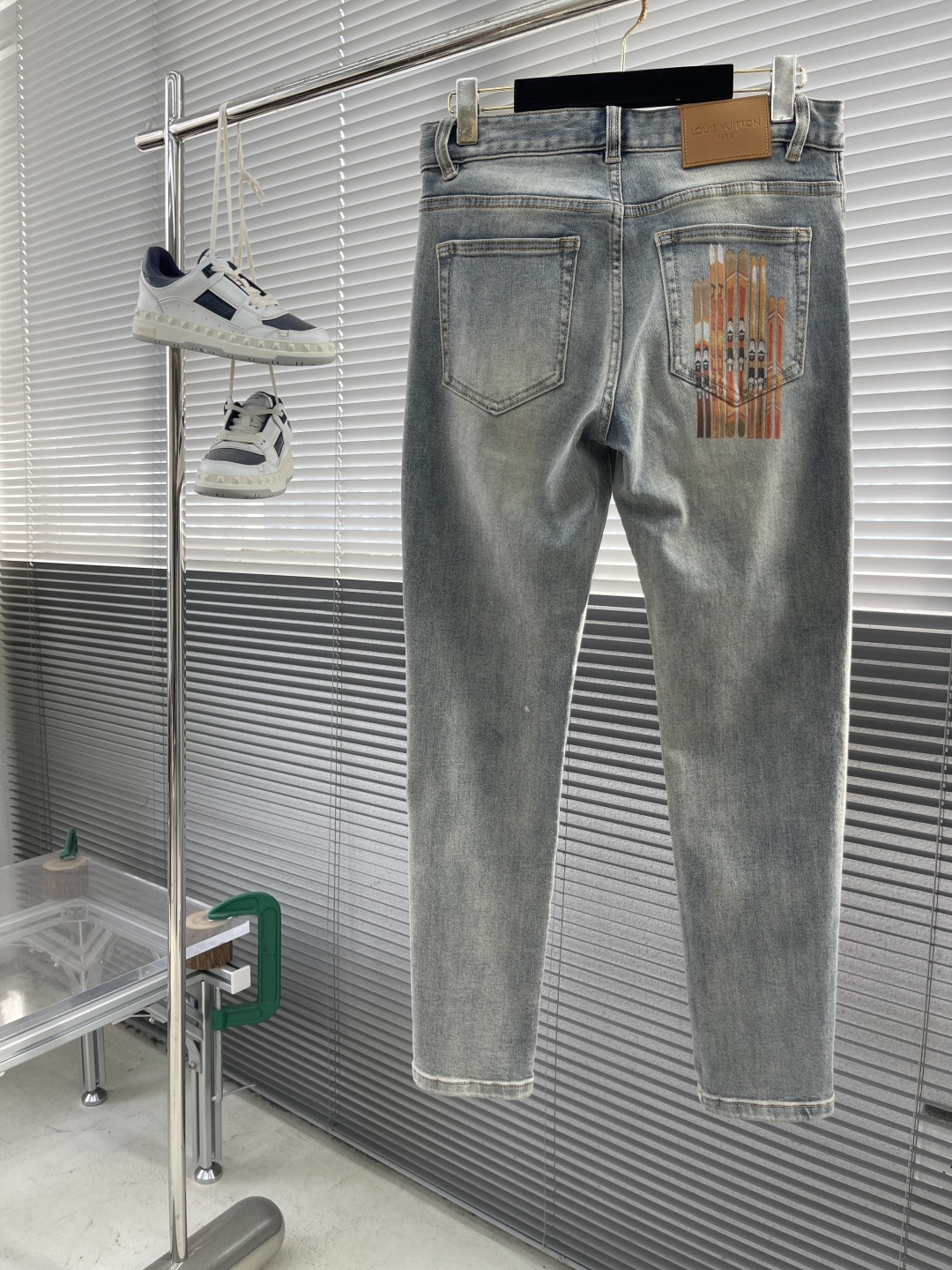 Louis Vuitton Men's Slim Fit Jeans with Ski Graphic on Back Pocket 3 cmp i1744634839139 737 0 7