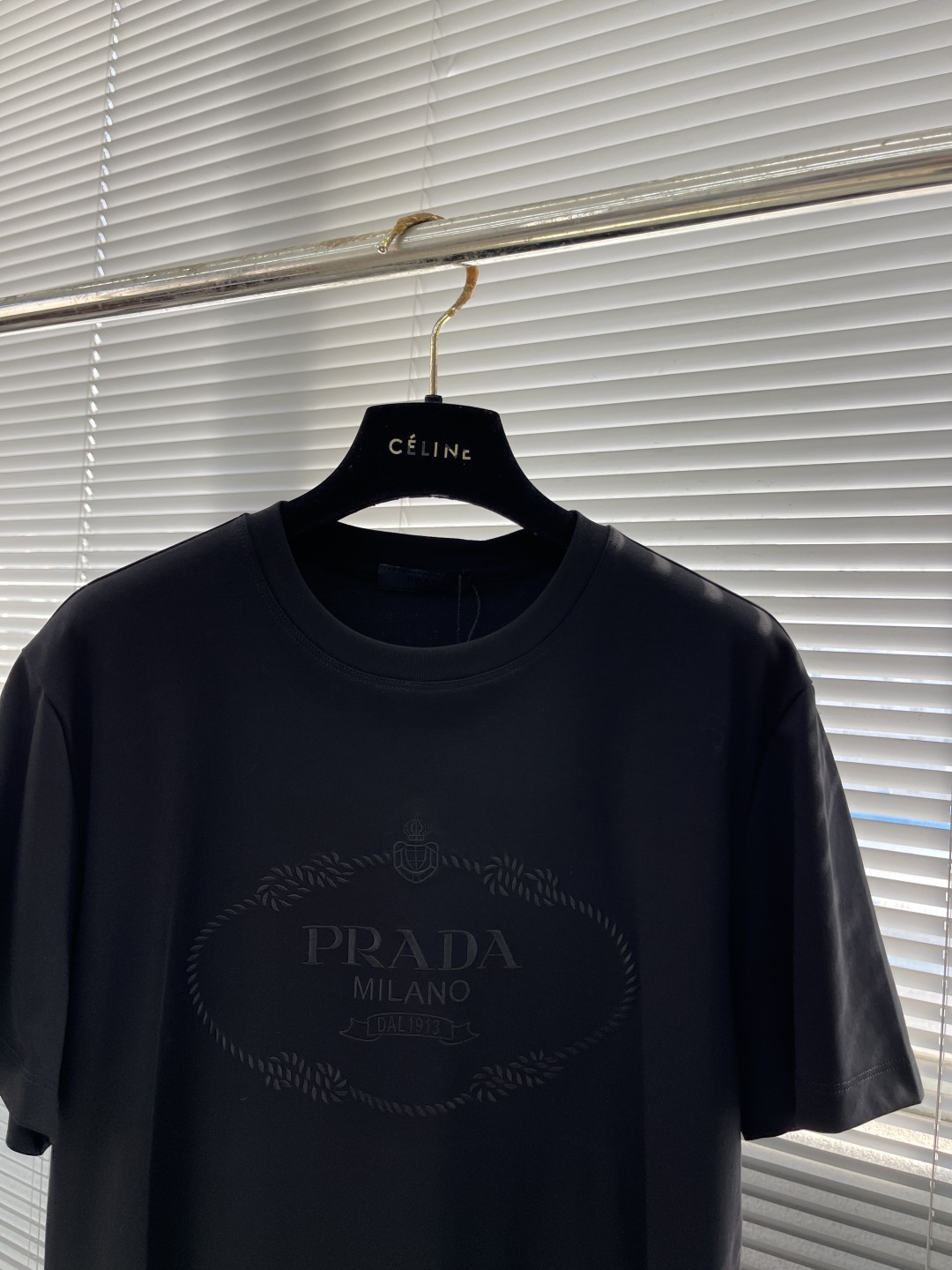 Prada Milano Logo T-Shirt - Heavyweight Fabric, Enzyme Wash for Comfort 2 cmp i1744715329948 2084 0 6