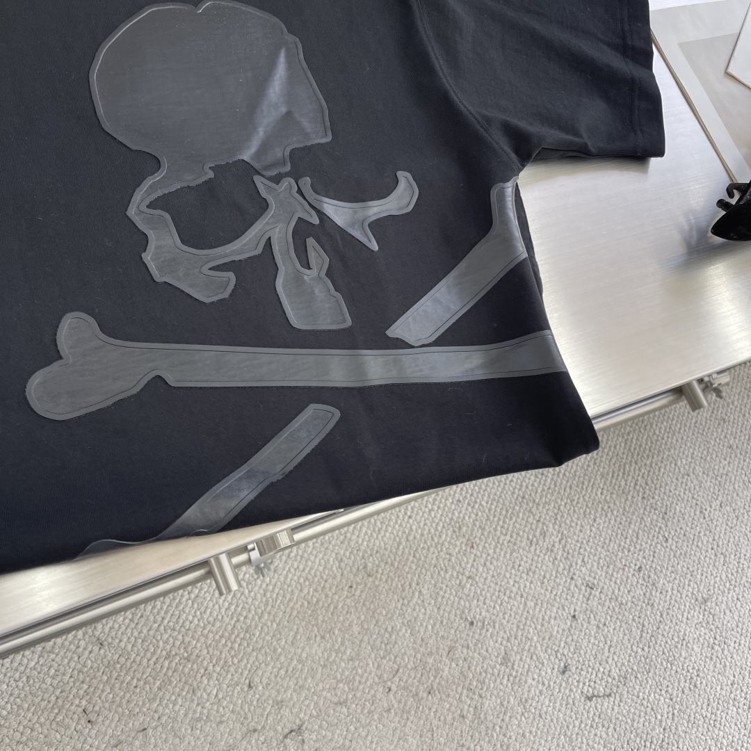 2025 New T-Shirt: Woven Cotton, Skull Design, S-XL Sizes, Natural Look - 图片 4