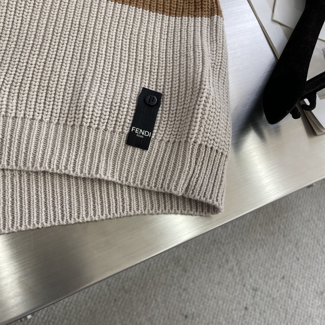 Fendi Striped Knit Polo Shirt - Short Sleeve, Luxury Cotton, Slim Fit 6 cmp i1744719563378 5919 0 2