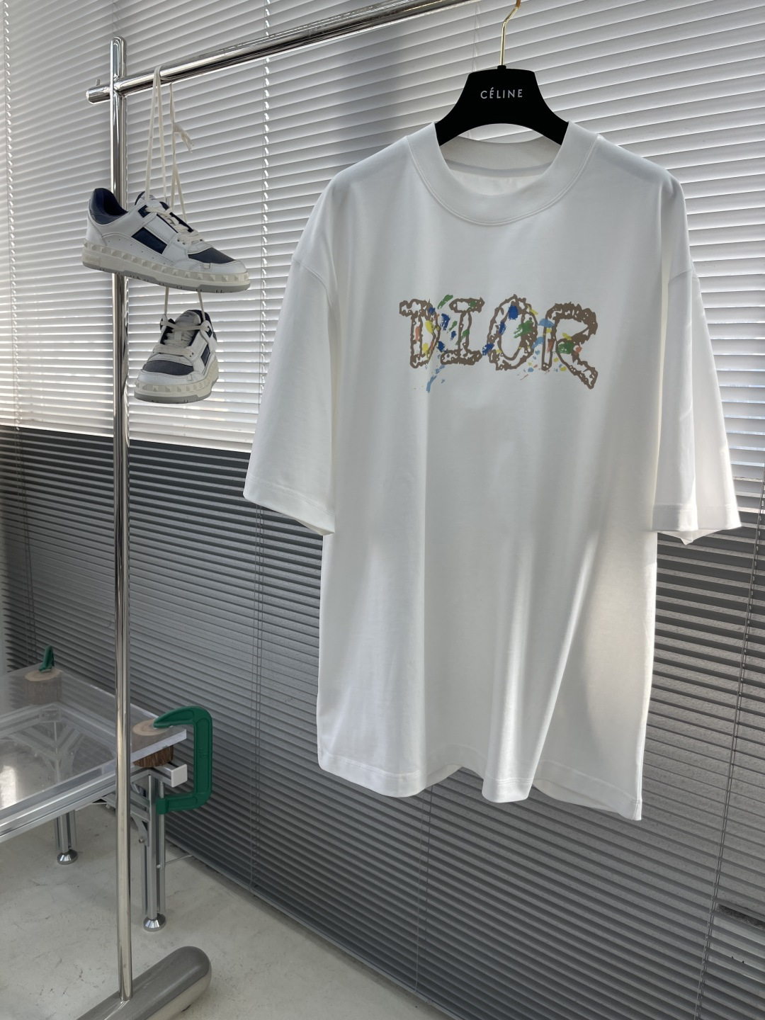 Dior 2025 Spring/Summer White Cotton T-Shirt with Logo Print (S-XXL)
