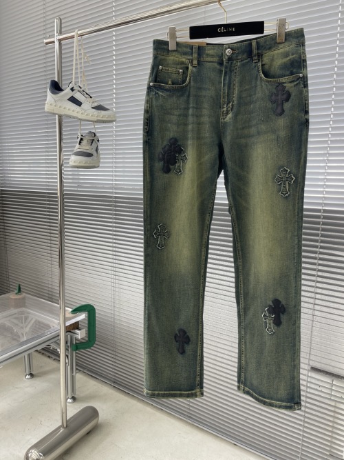 Chrome Hearts 2025 Spring/Summer Embroidered Straight Leg Jeans 1 Chrome Hearts 2025 Spring/Summer Embroidered Straight Leg Jeans