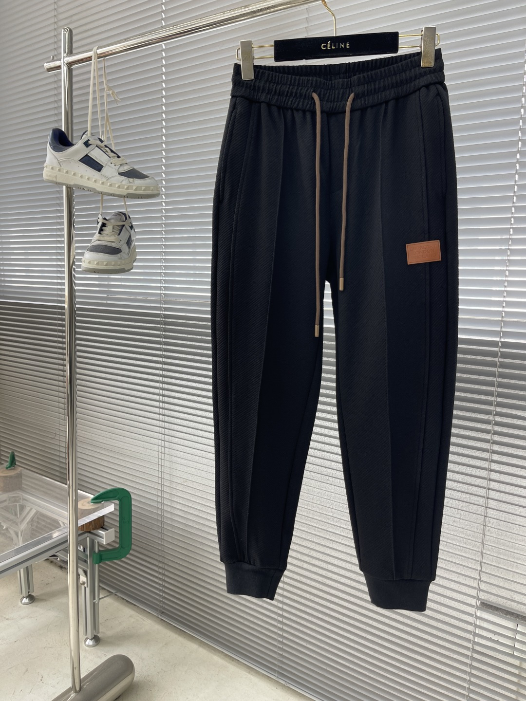 Burberry 2025 Spring/Summer Black Casual Sweatpants with Brand Logo | Soft