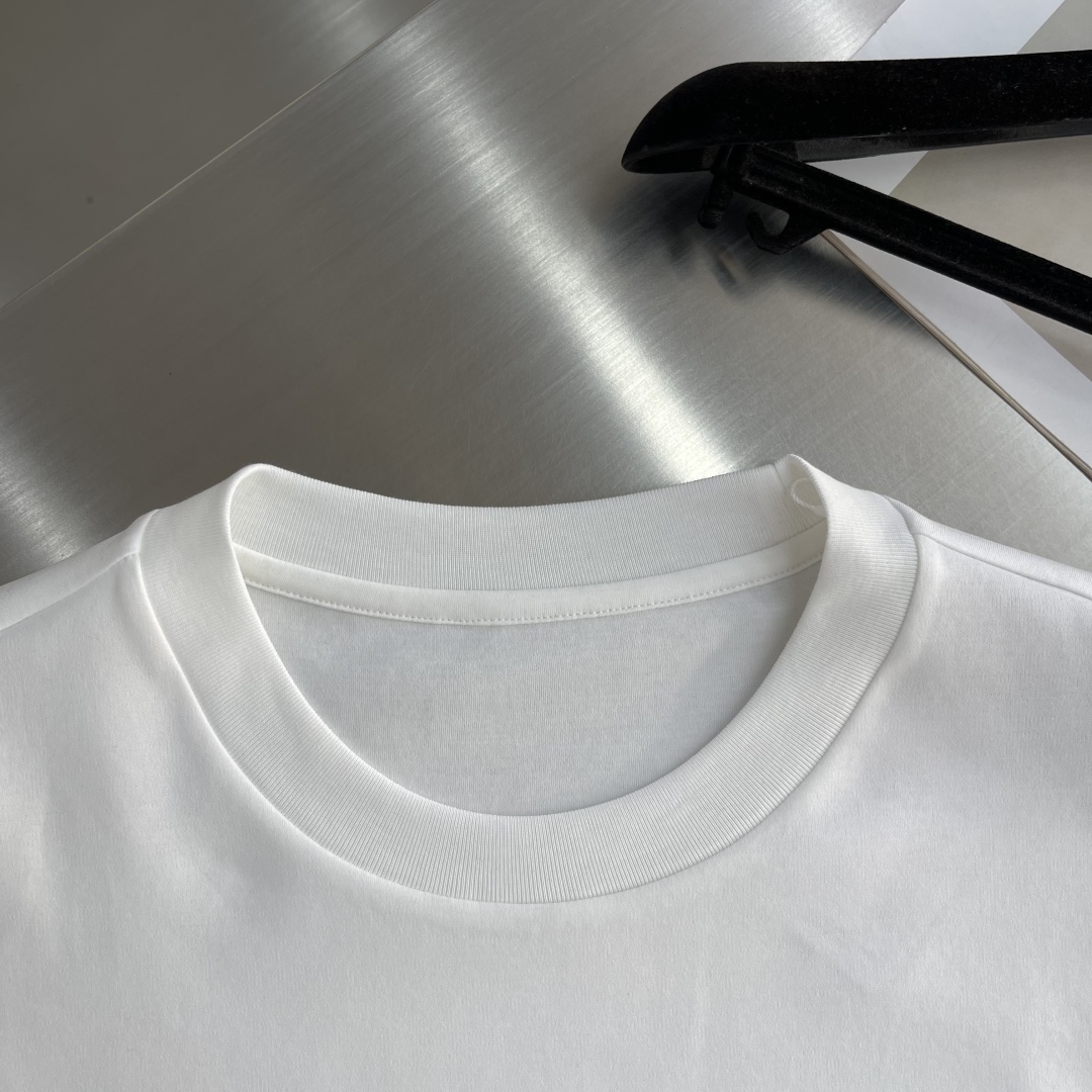 Louis Vuitton 2025 Spring/Summer White Crew Neck T-Shirt with Logo Pocket 3 cmp i1744803584400 9862 0 0