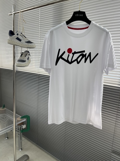 Kiton Men's Short Sleeve T-Shirt - Simple Logo Design, Comfortable & Luxurious 1 Kiton Men's Short Sleeve T-Shirt - Simple Logo Design, Comfortable & Luxurious