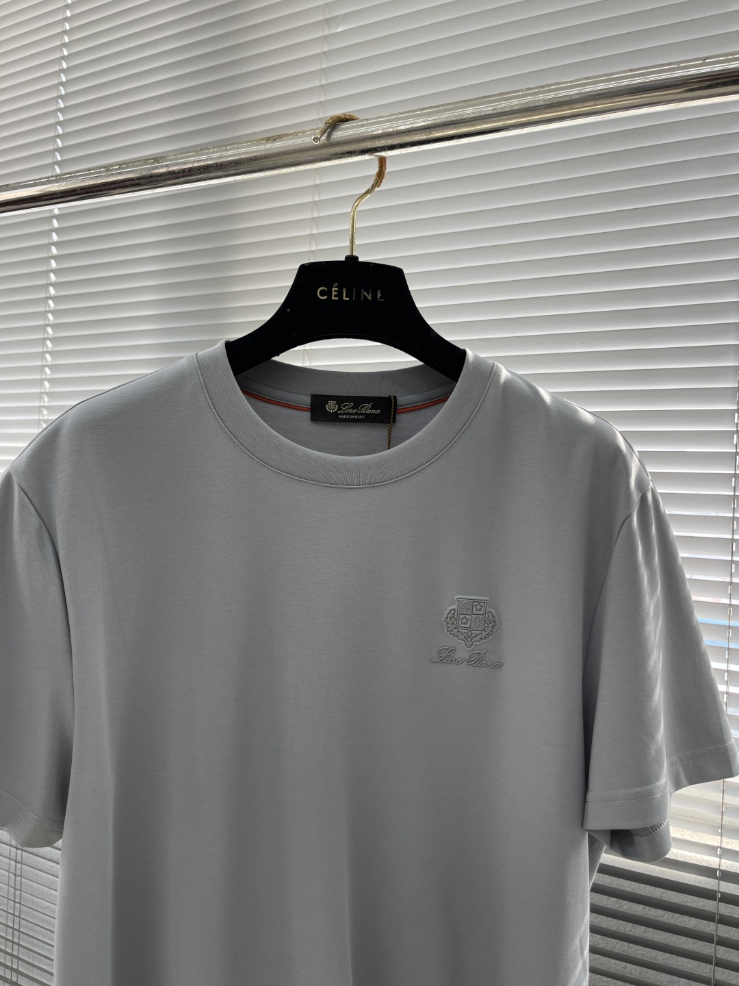 Loro Piana Men's Short Sleeve T-Shirt - Cotton & Silk Blend, Embroidered Logo 2 cmp i1744808881319 9930 0 6
