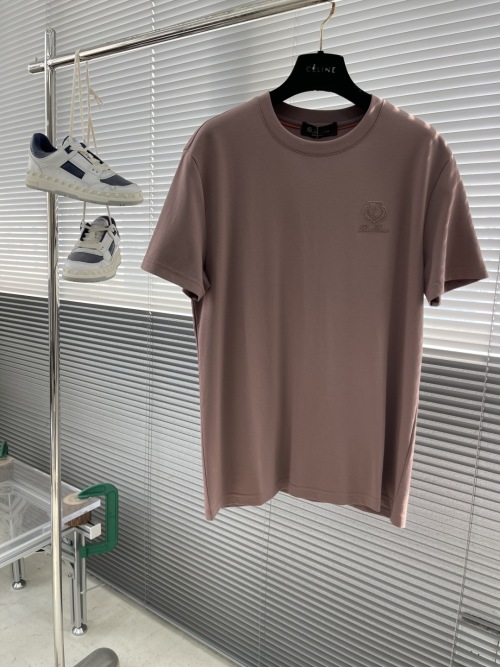 Loro Piana 25SS New Round Neck Short Sleeve T-Shirt - Comfortable Fit 1 Loro Piana 25SS New Round Neck Short Sleeve T-Shirt - Comfortable Fit