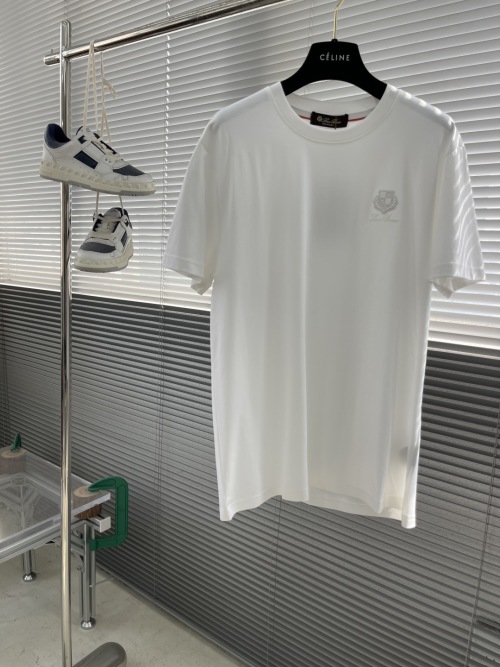 Loro Piana 25SS Round Neck Short Sleeve T-Shirt in White 1 Loro Piana 25SS Round Neck Short Sleeve T-Shirt in White