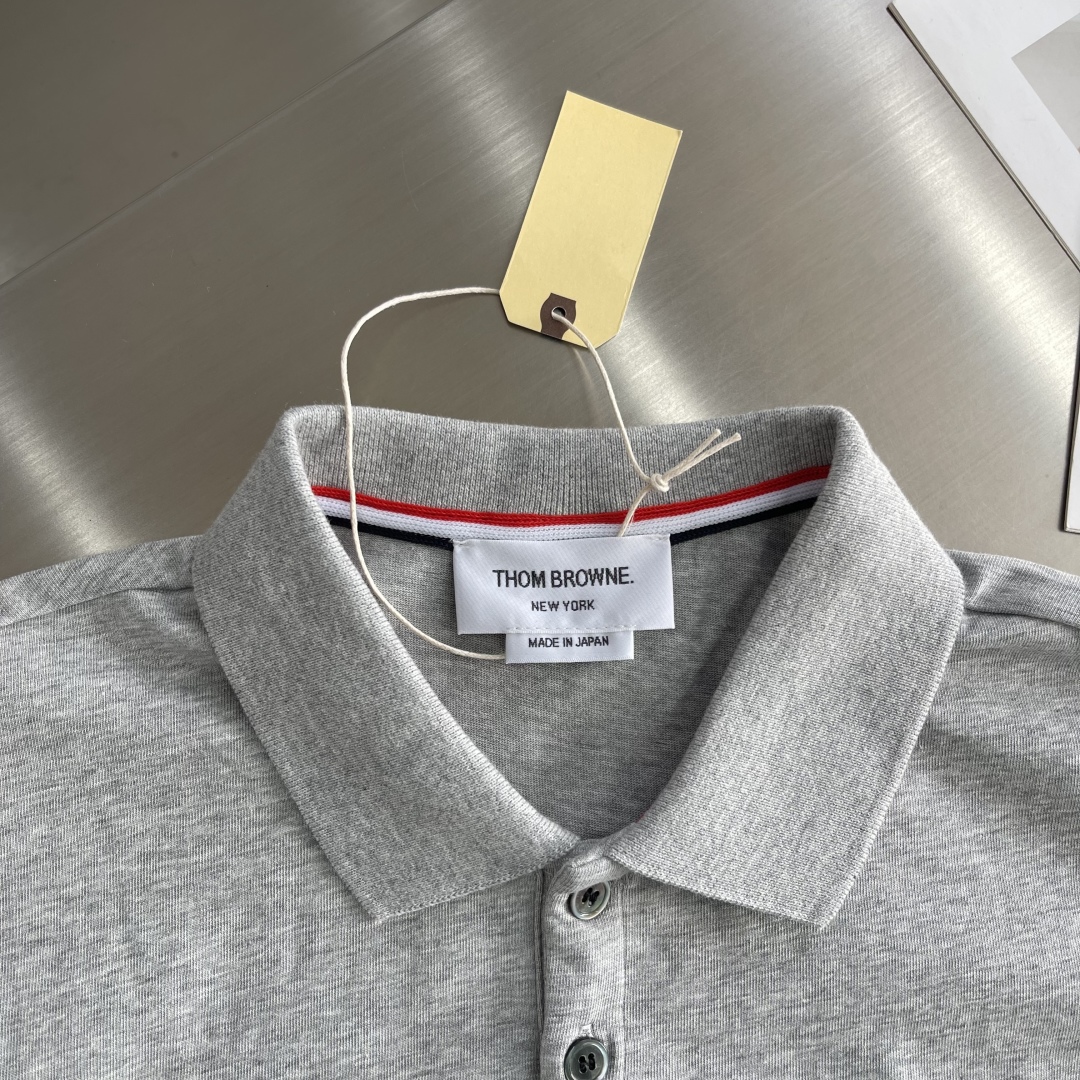 Thom Browne Striped Sleeve Cotton Polo Shirt - Classic Style and Comfort 3 cmp i1744885457635 8962 0 0