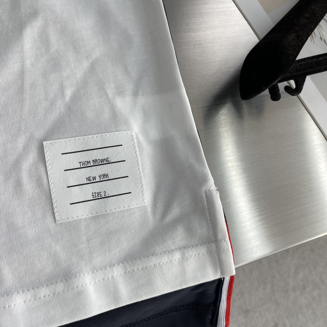 Thom Browne Cotton Jersey T-Shirt With Signature Four-Bar Stripe 5 cmp i1744887104398 7665 0 2