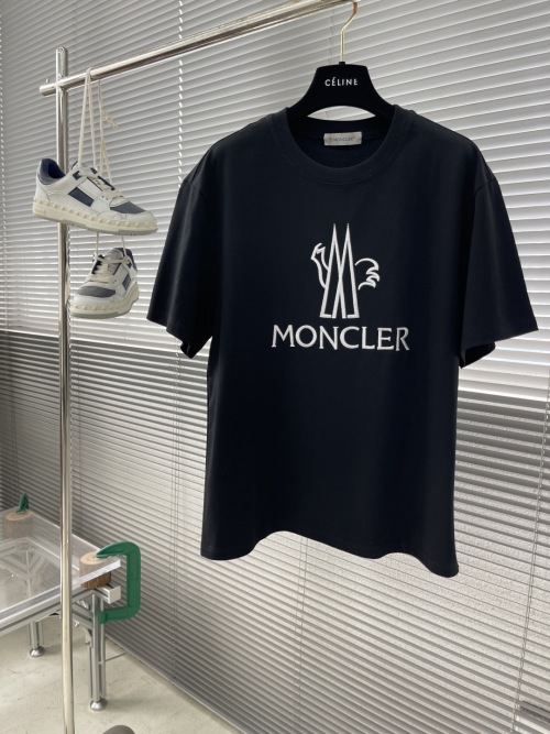 Moncler Men's Embroidered Logo T-Shirt - Summer Essential T-Shirt 1 Moncler Men's Embroidered Logo T-Shirt - Summer Essential T-Shirt