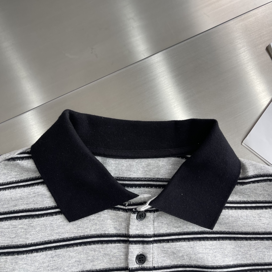 Loewe Striped Polo Shirt - Classic Fit with Embroidered Logo for Men 3 cmp i1745079748186 8226 0 0
