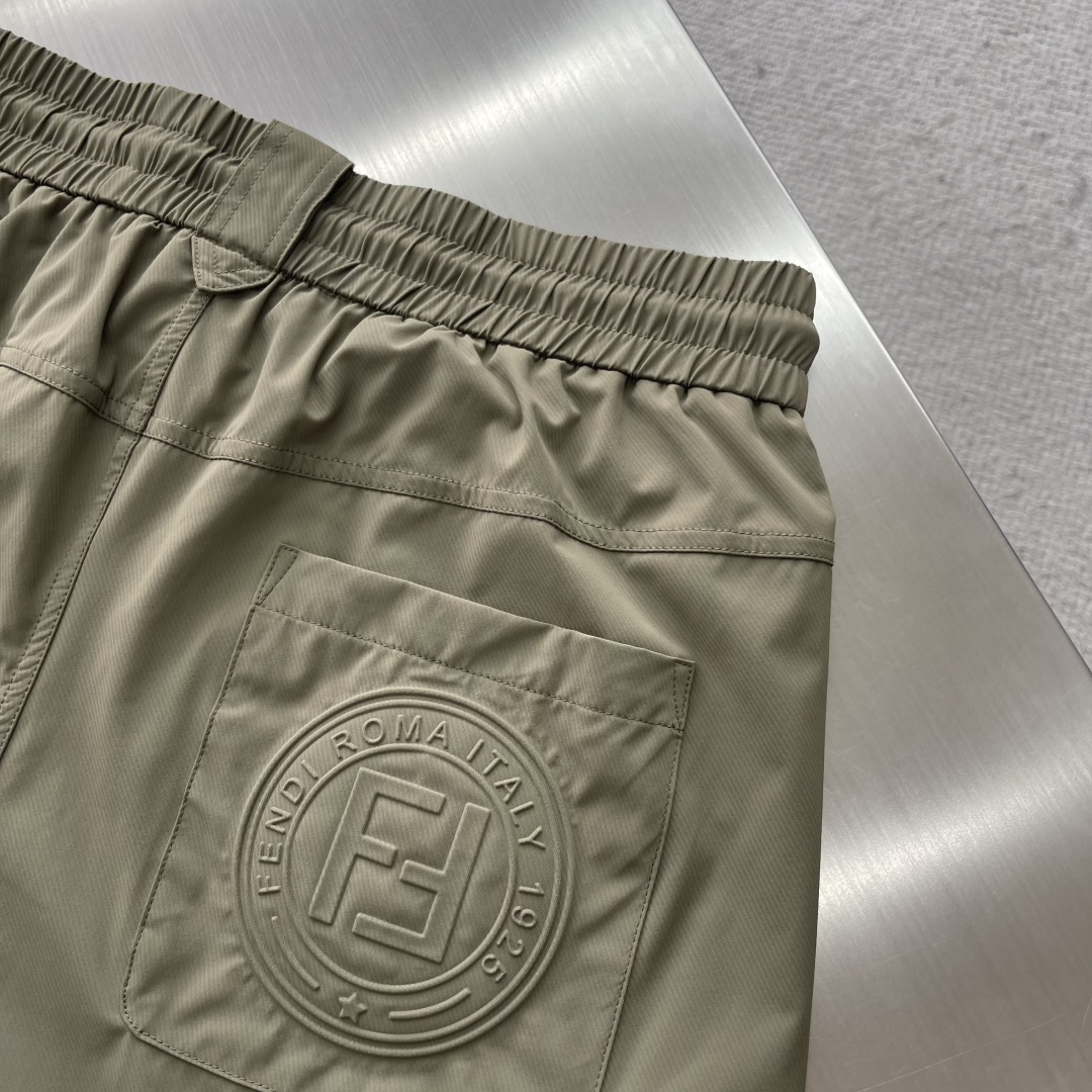 Fendi Roma Spring/Summer Elastic Waist Casual Pants for Men - Comfortable Fit 8 cmp i1745080388857 7433 0 0