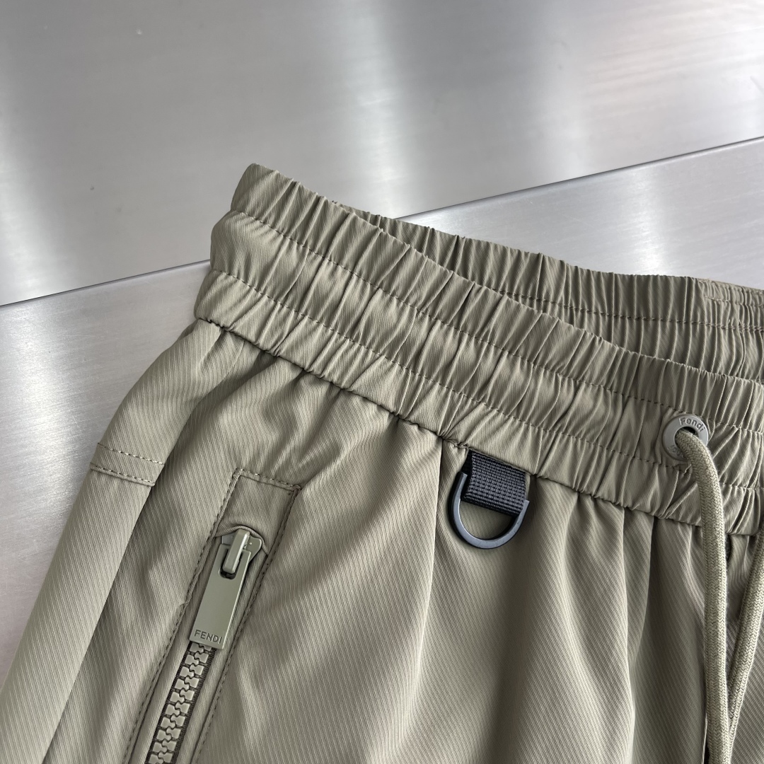 Fendi Roma Spring/Summer Elastic Waist Casual Pants for Men - Comfortable Fit 4 cmp i1745080388879 5615 0 2