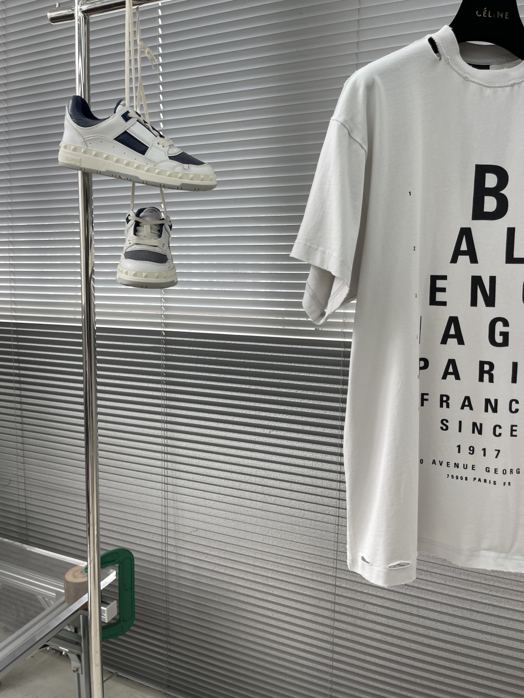 Balenciaga Men's White Vision Chart Oversized Distressed Cotton T-Shirt 2 cmp i1745143755354 5077 0 6