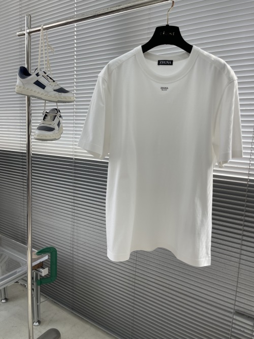ZEGNA 2025 Spring Cotton Short-Sleeve T-Shirt - Comfortable, Breathable 1 ZEGNA 2025 Spring Cotton Short-Sleeve T-Shirt - Comfortable, Breathable