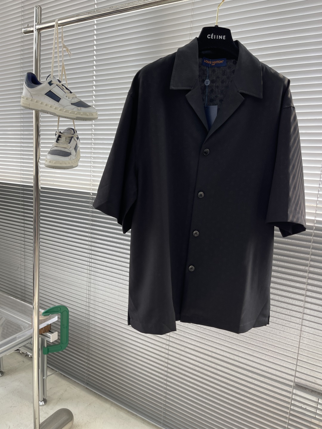 Louis Vuitton 25SS New Mini Monogram Black Short Sleeve Shirt