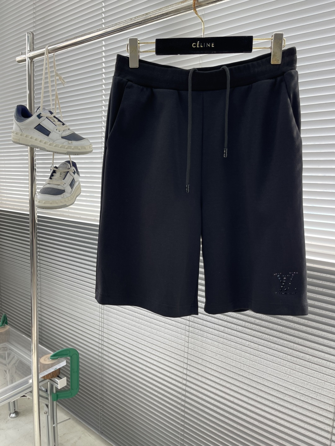 Louis Vuitton Rhinestone Air Layer Shorts - Stylish and Comfortable Summer Wear