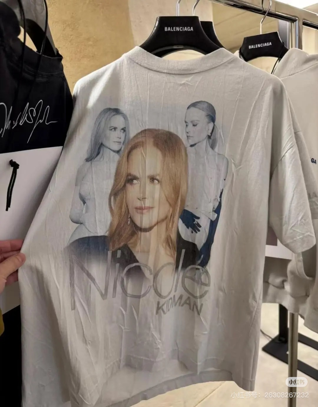 Balenciaga 25SS Nicole Kidman Print Short Sleeve T-Shirt Unisex