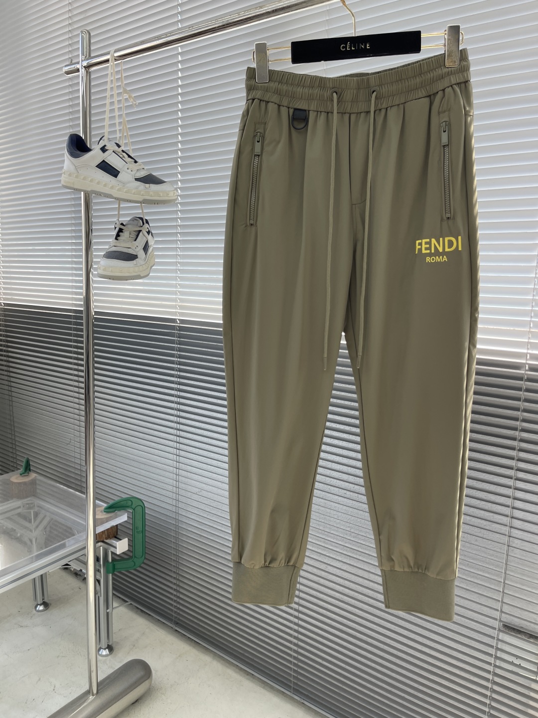 Fendi Roma Spring/Summer Elastic Waist Casual Pants for Men - Comfortable Fit 1 cmp i1745232686132 3783 0 6