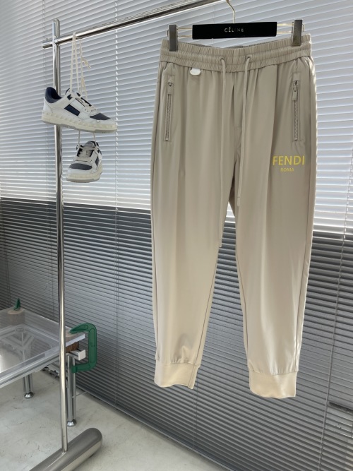 Fendi 2025 Spring/Summer Nylon Blend Lounge Pants with Logo Detail 1 Fendi 2025 Spring/Summer Nylon Blend Lounge Pants with Logo Detail