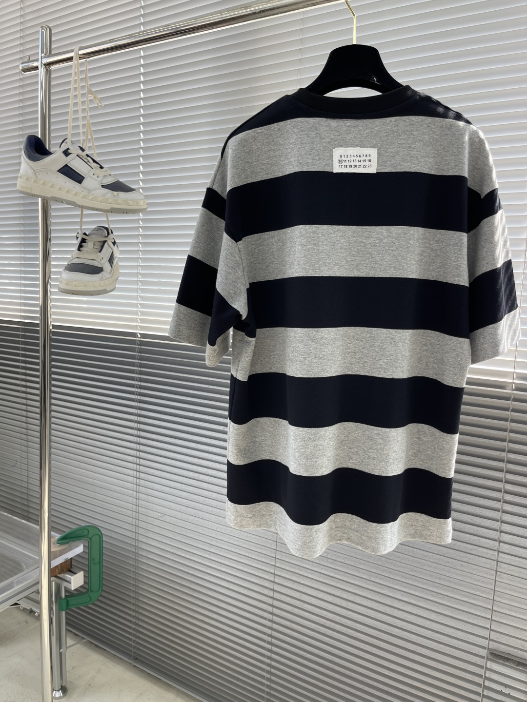 Maison Margiela Striped Cotton T-Shirt Short Sleeve,Crew Neck, Heavy Washed 8 cmp i1745233088579 1465 0 7