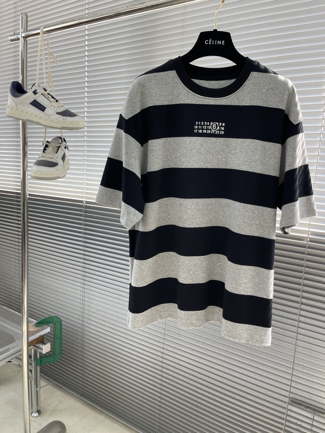 Maison Margiela Striped Cotton T-Shirt Short Sleeve,Crew Neck, Heavy Washed 1 cmp i1745233088627 2900 0 5