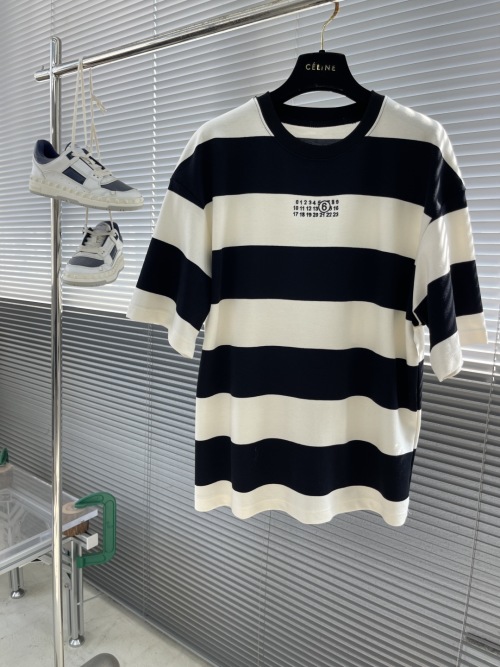 Maison Margiela Striped Cotton T-Shirt, Short Sleeve, Summer 2025 Collection 1 Maison Margiela Striped Cotton T-Shirt, Short Sleeve, Summer 2025 Collection