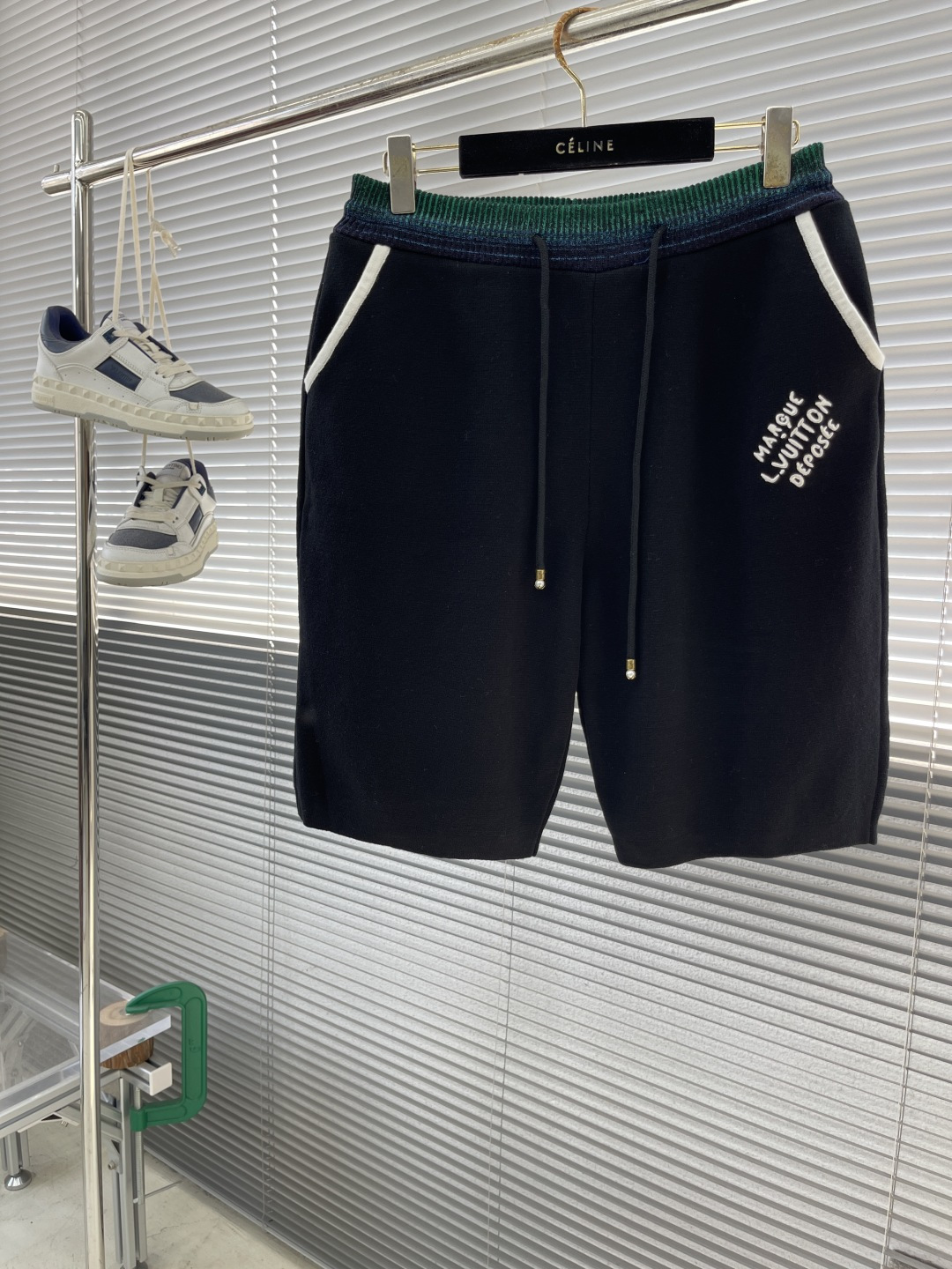 Louis Vuitton 25SS Cotton Knit Drawstring Shorts with Logo Embroidery