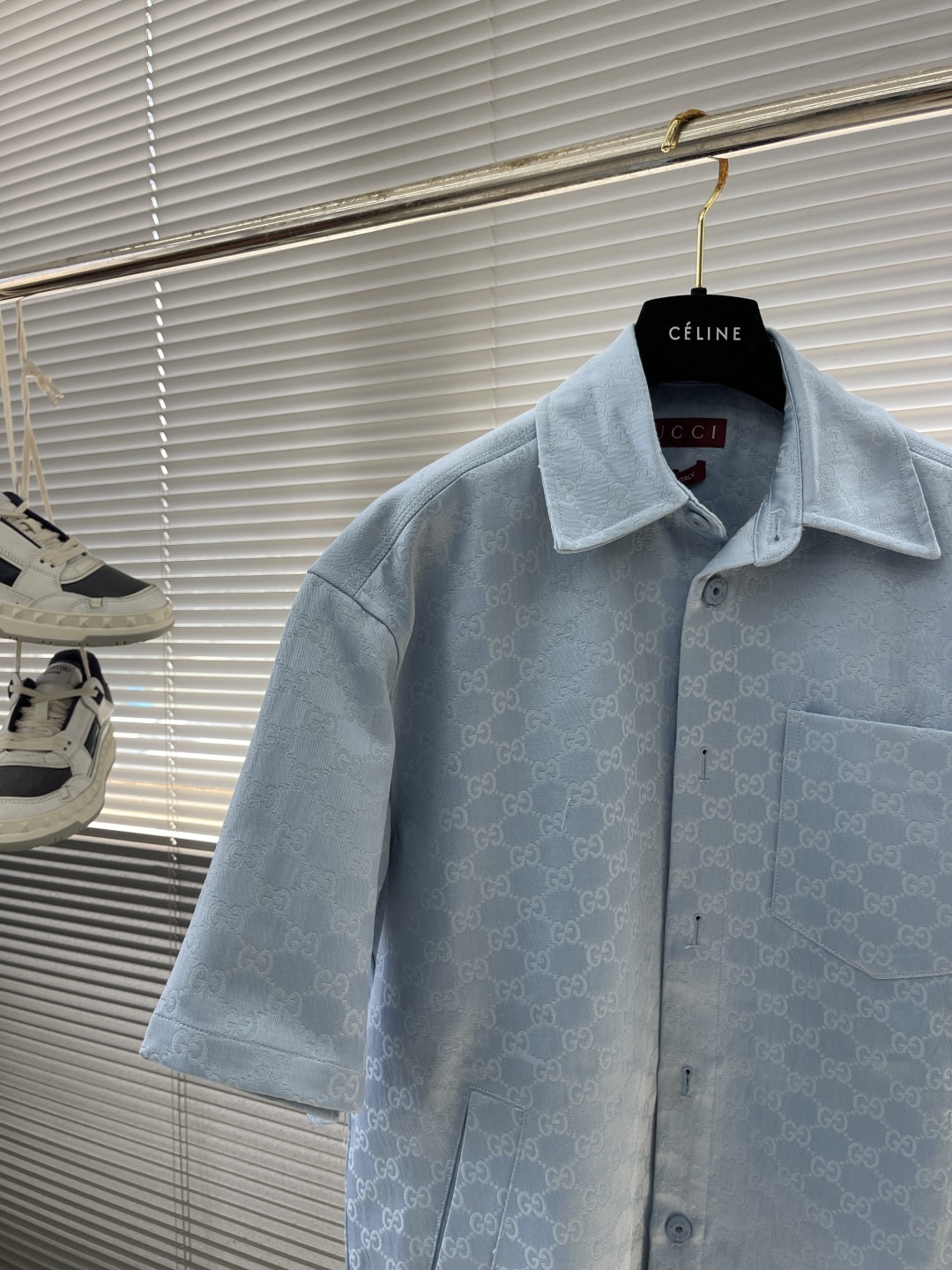 Gucci 25SS Boxy Fit Jacquard Shirt - Stylish, Comfortable, and Versatile 2 cmp i1745239422685 2557 0 6