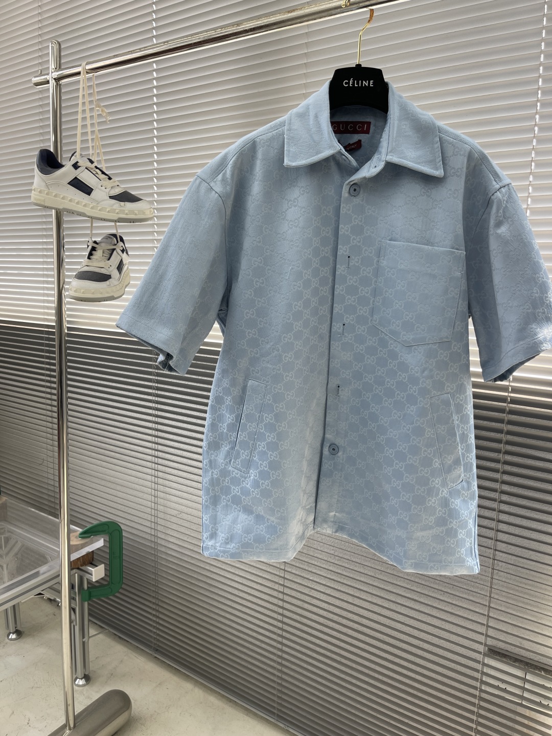 Gucci 25SS Boxy Fit Jacquard Shirt - Stylish, Comfortable, and Versatile 1 cmp i1745239422721 1108 0 5