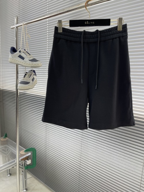 Celine Men's Black Cotton Blend Drawstring Shorts | Comfortable & Stylish 1 Celine Men's Black Cotton Blend Drawstring Shorts | Comfortable & Stylish