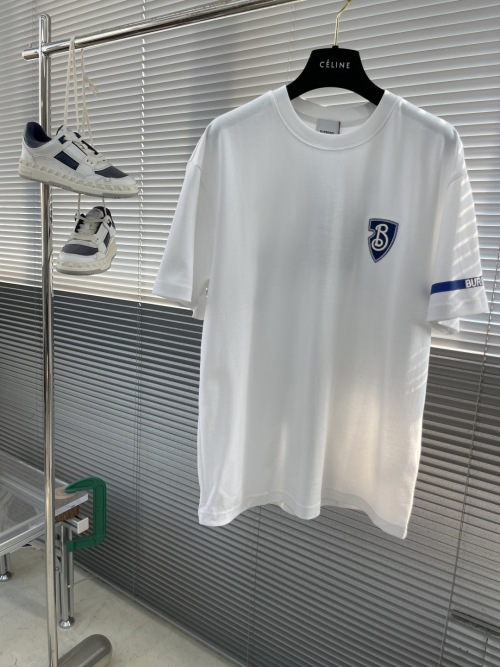 Burberry 2025SS Casual Crew Neck T-Shirt with Embroidered Logo 1 Burberry 2025SS Casual Crew Neck T-Shirt with Embroidered Logo