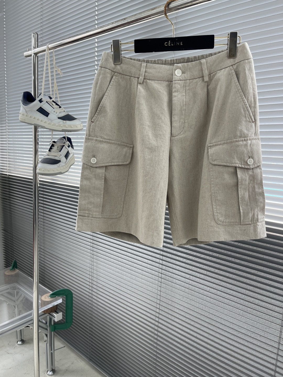 Men's Cotton Linen Blend Cargo Shorts - Stylish Old Money Italian Design 1 cmp i1745327091662 7294 0 6