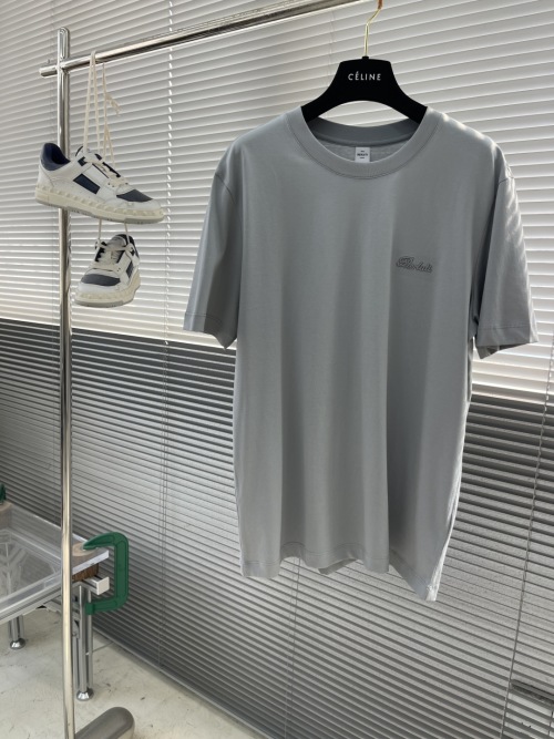 Berluti Men's Embroidered Silk Cotton Short Sleeve T-Shirt - Clean Fit 1 Berluti Men's Embroidered Silk Cotton Short Sleeve T-Shirt - Clean Fit
