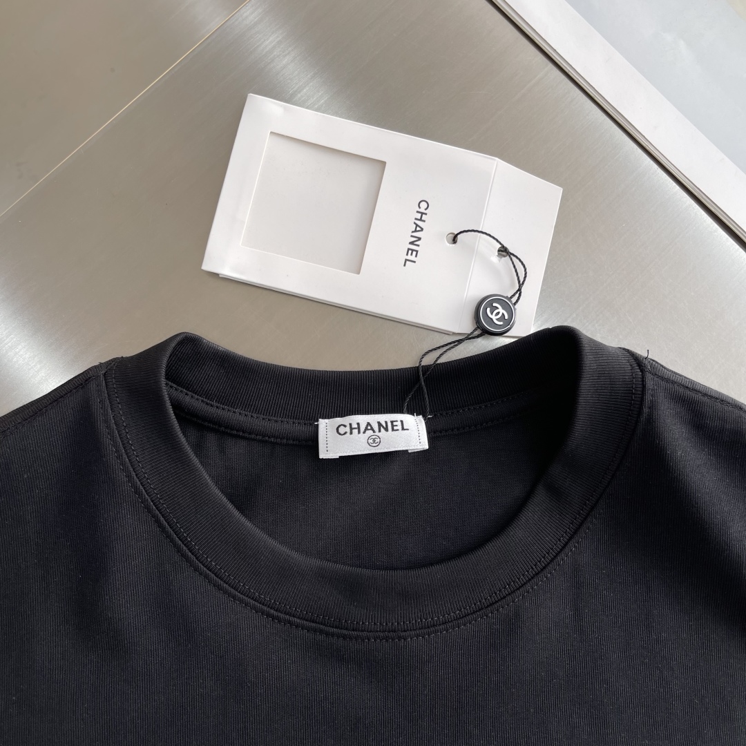 Chanel 25SS Printed T-Shirt, High-Quality Cotton, Unisex Fashion Style 4 cmp i1745328548306 6956 0 0