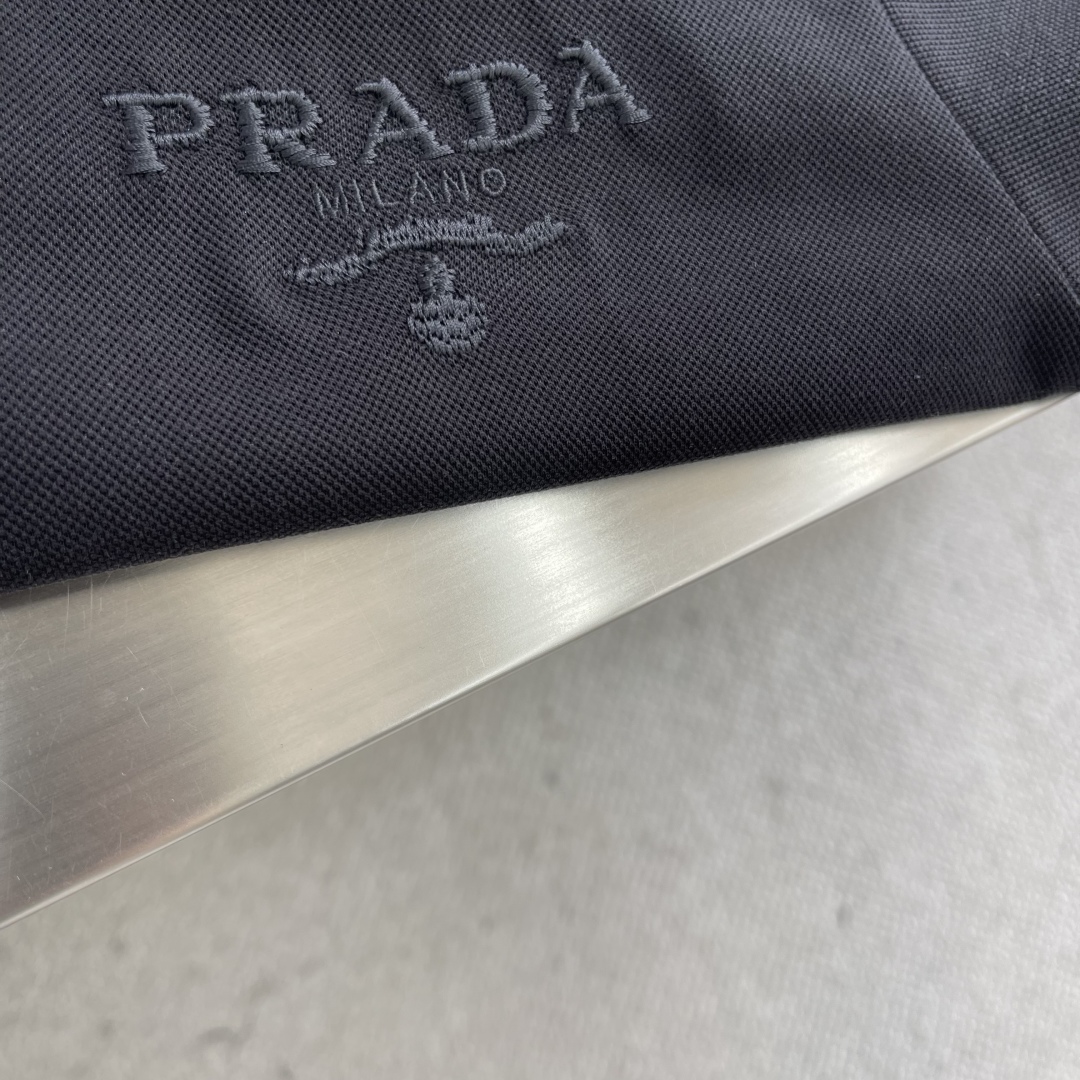 PRADA Men's Polo Shirt - Short Sleeve, Ribbed Trim, Classic Fit, Summer Style 4 cmp i1745329554292 308 0 1
