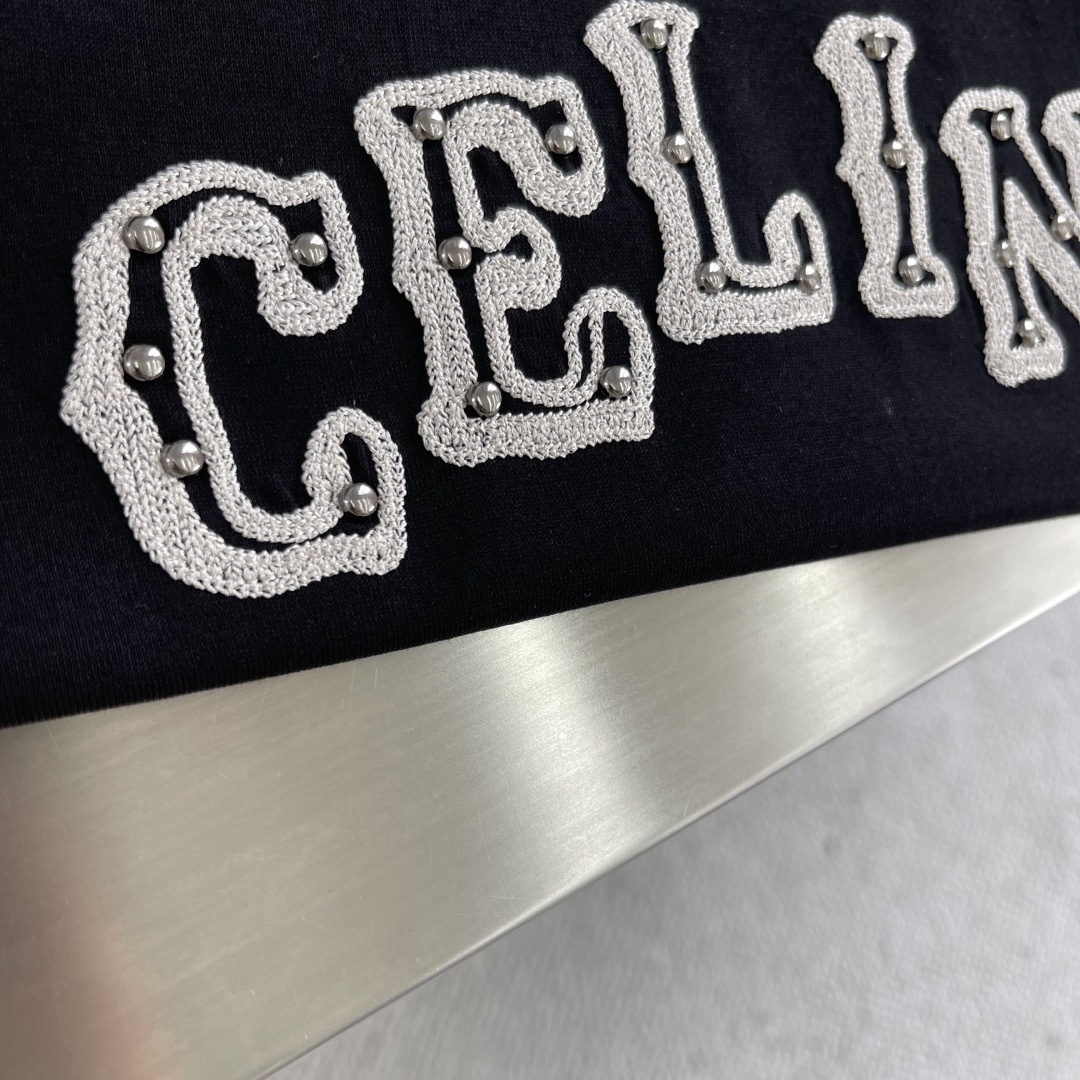Celine Embroidered Logo T-Shirt - Soft, Comfortable, and Breathable Fabric 5 cmp i1745329642473 7801 0 2