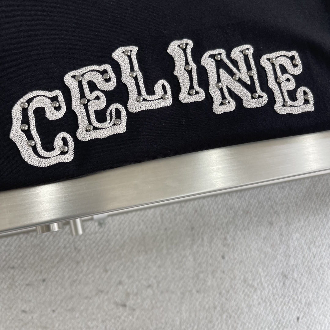 Celine Embroidered Logo T-Shirt - Soft, Comfortable, and Breathable Fabric 4 cmp i1745329643439 674 0 1