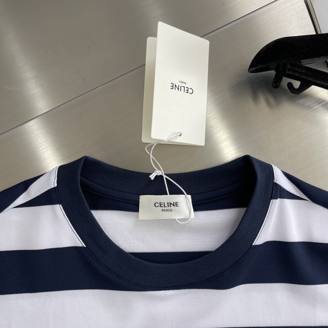 Celine Striped T-Shirt with Embroidered Logo | 2025 Spring/Summer Collection 3 cmp i1745329668509 9941 0 0