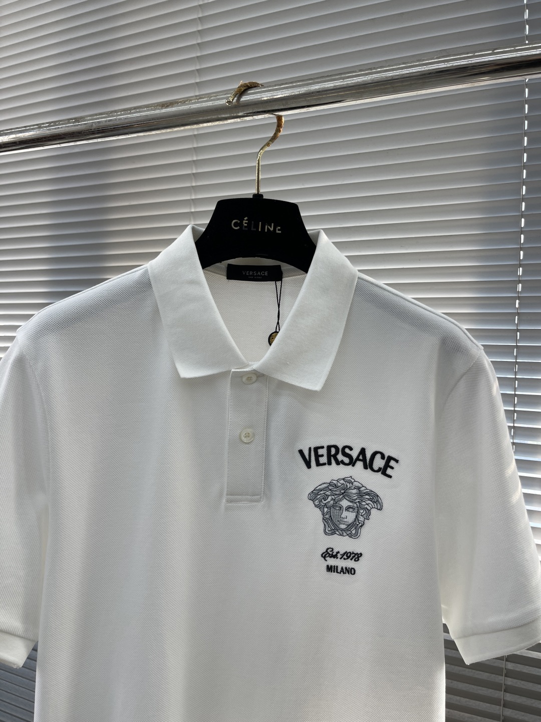 Versace Men's White Medusa Polo Shirt - Short Sleeve, Button Closure 2 cmp i1745330527537 3966 0 6