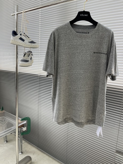 Chrome Hearts Gray Short Sleeve T-Shirt - Premium Cotton, Unique Print 1 Chrome Hearts Gray Short Sleeve T-Shirt - Premium Cotton, Unique Print